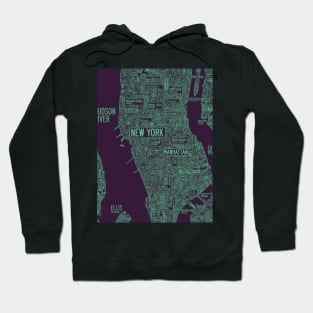 cool new york city map Hoodie